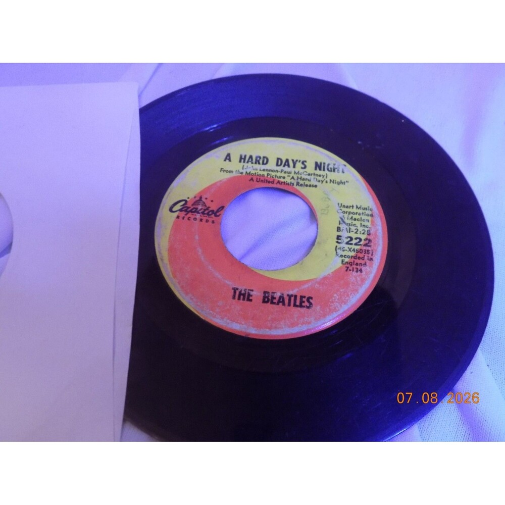 The Beatles - Hard Day's Night / Should Have Known Better - 45 rpm record 5222
